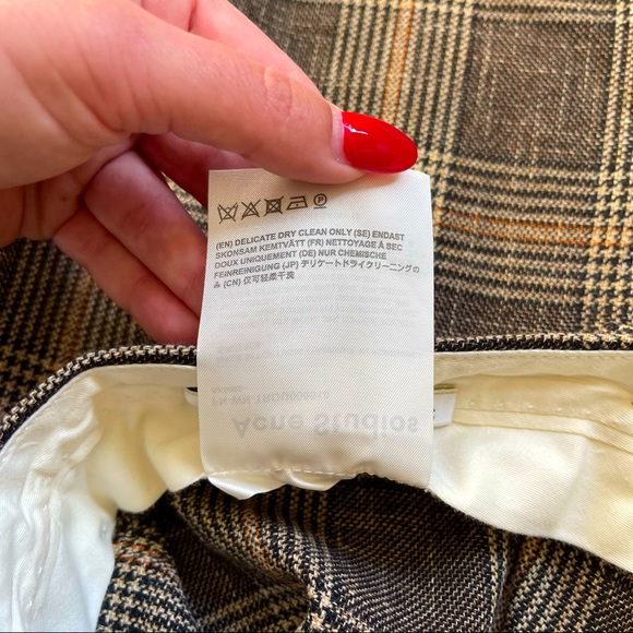 Acne Wool Prince Of Wales Checkered Trousers - Picture 12 of 13